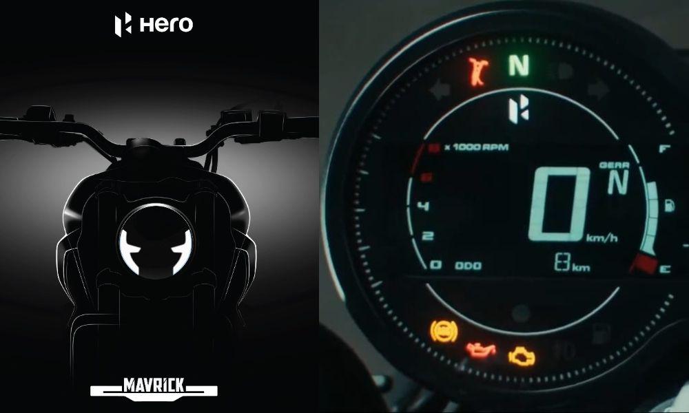 Hero Mavrick Digital Instrument Cluster Previewed In Latest Teaser Mavrick को हार्ली डेविडसन X440 के समान प्लेटफॉर्म पर बनाया जाएगा.