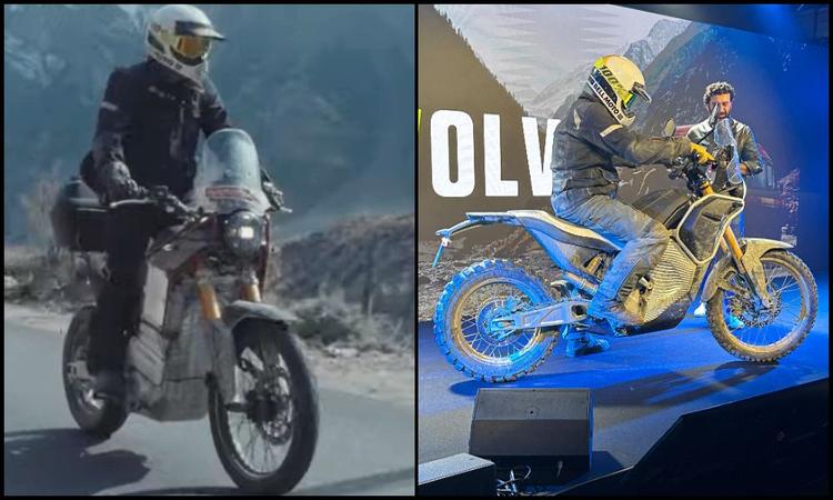 Royal Enfield Himalayan Electric Prototype Version 2.0 Revealed फ्लाइंग फ्ली C6 इलेक्ट्रिक मोटरसाइकिल के साथ हिमालयन इलेक्ट्रिक वर्जन 2.0 को कुछ मिनटों के लिए मंच पर पेश किया गया.