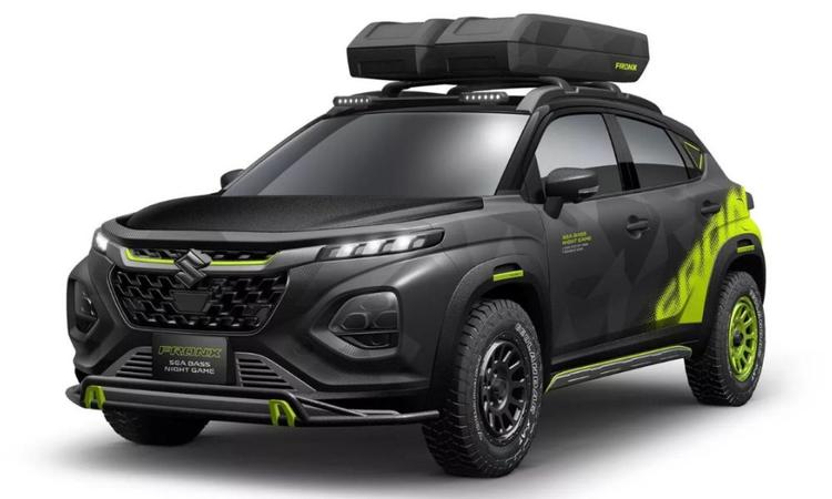 Maruti Suzuki Fronx Off-Road Concept Revealed; Gets Yokohama Geolandar Tyres, Roof-Mounted Aux Lights सुज़ुकी का कहना है कि यह कॉन्सेप्ट "नाइट फिशिंग इन द सिटी" की थीम पर आधारित है और इसे ऑफ-रोड-केंद्रित बदलाव मिलते हैं.