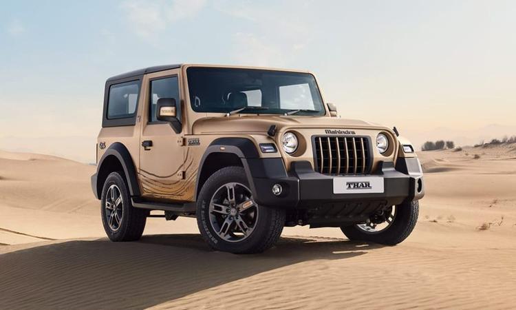 Mahindra Thar Earth Edition Launched In India; Prices Start From Rs 15.40 Lakh महिंद्रा का कहना है कि थार अर्थ एडिशन थार रेगिस्तान से प्रेरित है. यह एक नए साटन मैट पेंट फिनिश और काले और बेज डुअल-टोन कैबिन के साथ आता है.