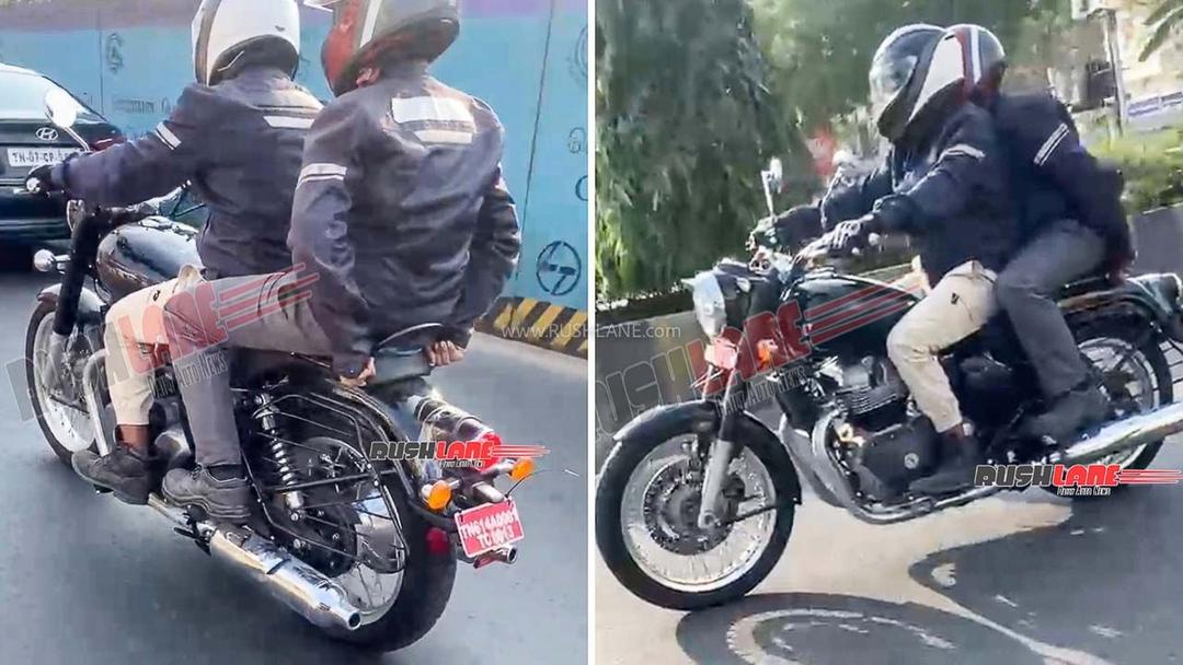 Royal Enfield Bullet 650 Spotted On Test टैस्टिंग के दौरान देखी गई आने वाली रॉयल एनफील्ड 650 का परीक्षण मॉडल बुलेट 650 होने की उम्मीद है.