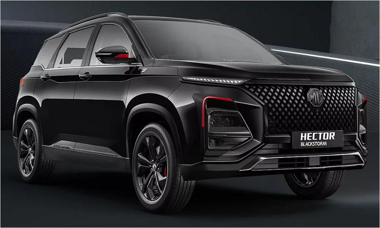 MG Hector Blackstorm Edition Launched In India, Priced From Rs. 21.24 Lakh एमजी हेक्टर ब्लैकस्टॉर्म एक खास स्टारी ब्लैक पेंट के साथ आती है और इसमें गनमेटल एक्सेंट के साथ ब्लैक थीम कैबिन मिलता है.