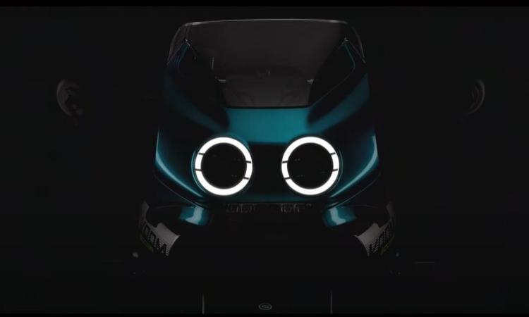 CFMoto 500SR Voom Four-Cylinder Neo-Retro Sportbike Teased  टीज़र CFMoto 500SR वूम की डिज़ाइन लैंग्वेज को अच्छी तरह दिखाती है, जो आधुनिक चार-सिलेंडर इंजन के साथ क्लासिक ओल्ड-स्कूल स्टाइल है.