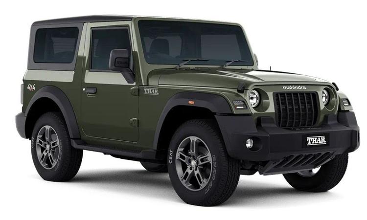 Mahindra Thar Gets New Deep Forest Green Colour Option महिंद्रा थार को नया डीप फॉरेस्ट ग्रीन jरंग विकल्प मिलता है.