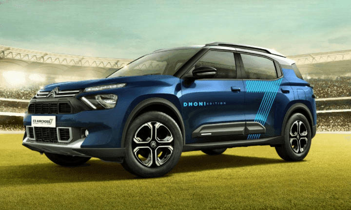 Citroen C3 Aircross 7 Dhoni Edition Revealed C3 एयरक्रॉस के स्पेशल एडिशन में शानदार बाहरी ग्राफिक्स और अंदर कुछ अतिरिक्त फीचर्स मिलते हैं.