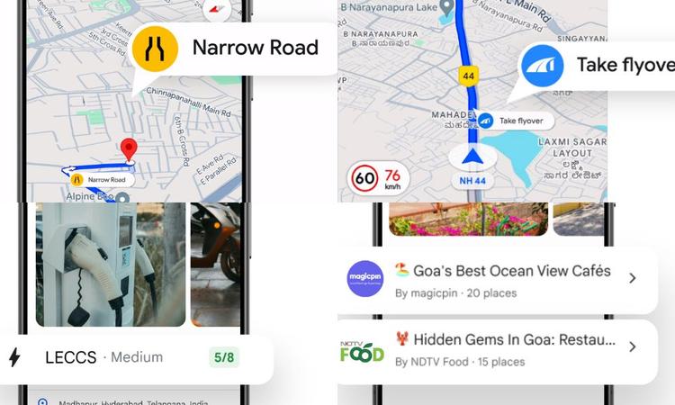 Google Maps to get India-Specific Features: Narrow Road Alerts, Flyover Alerts, EV Charger Information and More कंपनी का कहना है कि उसका लक्ष्य जल्द ही पेश किए जाने वाले अपडेट के साथ भारत में आने वाली कई अलग चुनौतियों का समाधान करना है.