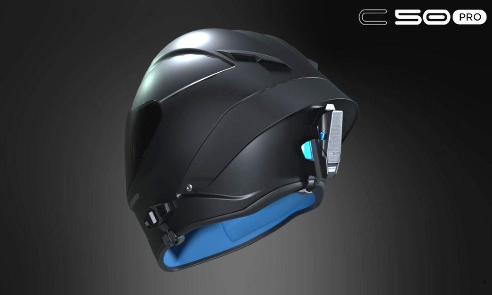 BluArmor C50Pro Helmet Bluetooth Intercom Launched At Rs 25,000 नया C50Pro डिवाइस के लिए एक चुंबकीय माउंट है, नए फीचर्स और लंबी बैटरी लाइफ के साथ ब्लूआर्मर की नई फ्लैगशिप पेशकश है.