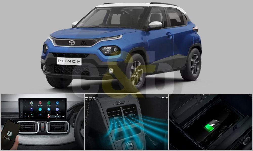 Tata Punch Updated With New Features; Now Gets A 10.25-inch Touchscreen, Wireless Charger, Rear AC Vents नए फीचर्स के अलावा, टाटा ने माइक्रो-एसयूवी के वैरिएंट लाइन-अप को भी अपडेट किया है और मिड-स्पेक एडवेंचर ट्रिम पर सनरूफ का विकल्प जोड़ा है.