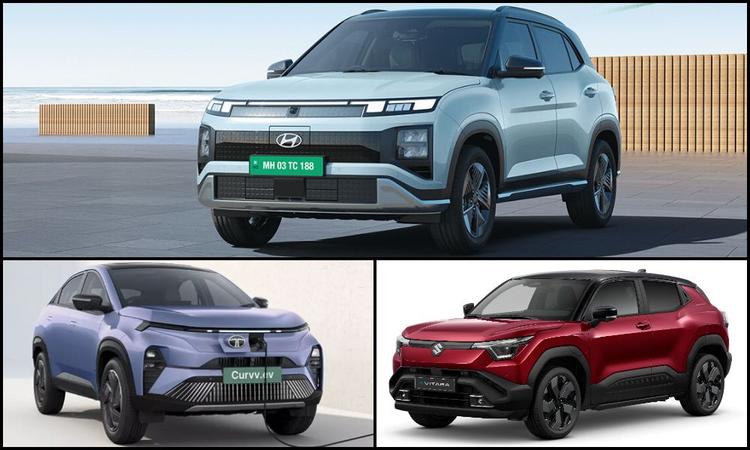 Hyundai Creta Electric vs Rivals: Battery Options, Range Compared क्रेटा इलेक्ट्रिक का मुकाबला कर्व ईवी और आगामी मारुति सुजुकी ई-विटारा से होगा.