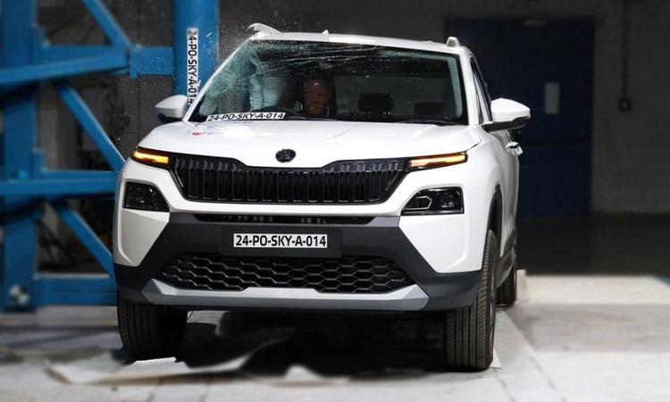 Skoda Kylaq SUV Bags Five Stars In Bharat NCAP Crash Tests स्कोडा की पहली सब-4 मीटर एसयूवी काइलाक ने भारत एनकैप क्रैश टेस्ट में बड़ों और बच्चों दोनों की सुरक्षा के लिए 5 स्टार की सुरक्षा रेटिंग हासिल की.