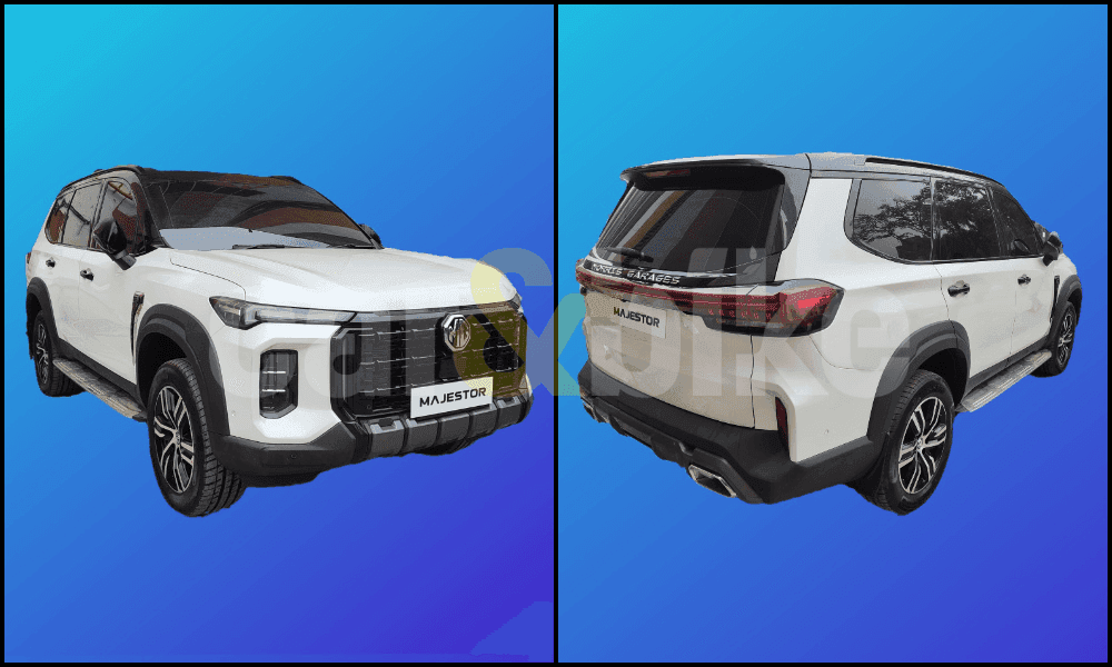 यह पहली बार है कि एमजी ग्लॉस्टर फेसलिफ्ट को बिना ढके देखा गया है.