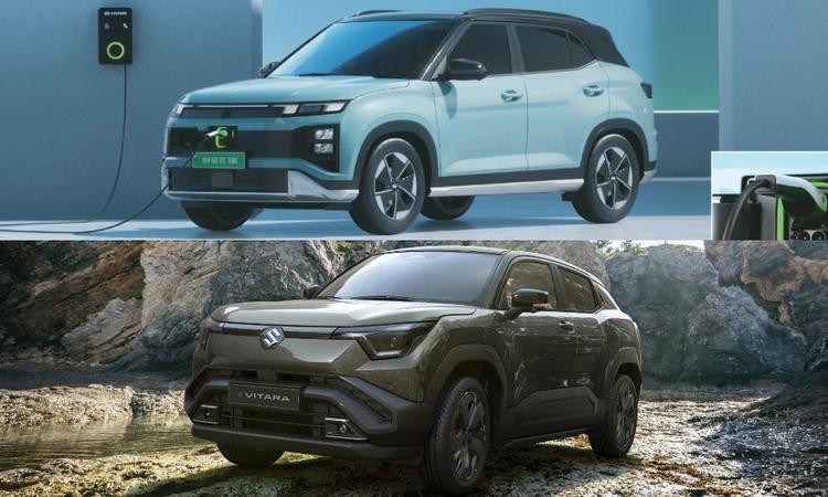 Maruti Suzuki e Vitara vs Hyundai Creta Electric: Dimensions, Battery, Range, Features Compared यहां बताया गया है कि मारुति सुजुकी ई विटारा और ह्यून्दे क्रेटा इलेक्ट्रिक कागज पर एक दूसरे के मुकाबले कैसे खड़ी हैं.