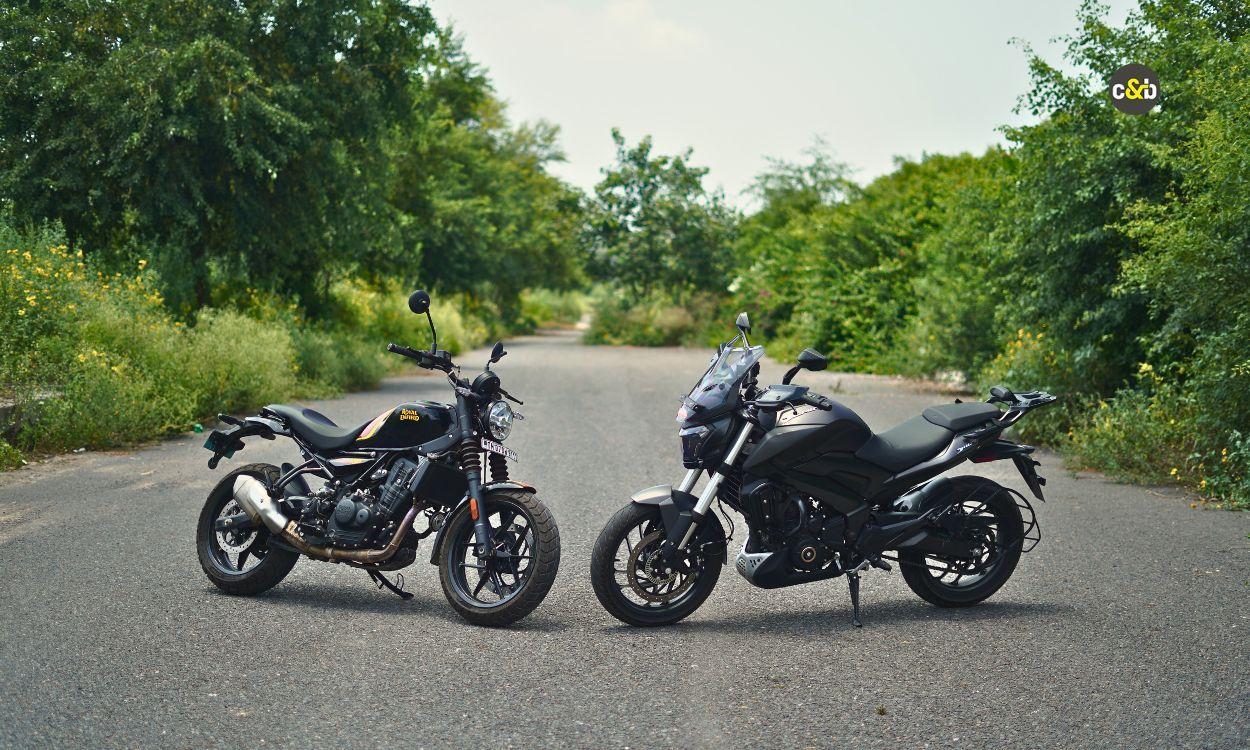 Roadster or sport tourer? And to answer that question we have the Royal Enfield Guerrilla 450 in a head-to-head comparison with the 2025 Bajaj Dominar 400.