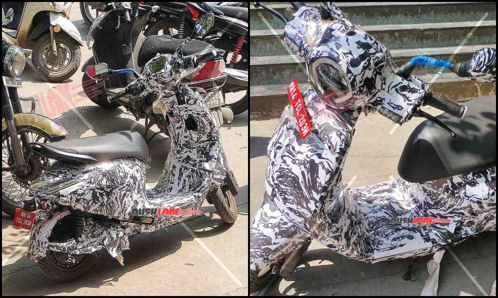 New Bajaj Chetak Spied With Hub Motor नई पीढ़ी के बजाज चेतक के एक मॉडल को टैस्टिंग के दौरान देखा गया है.
