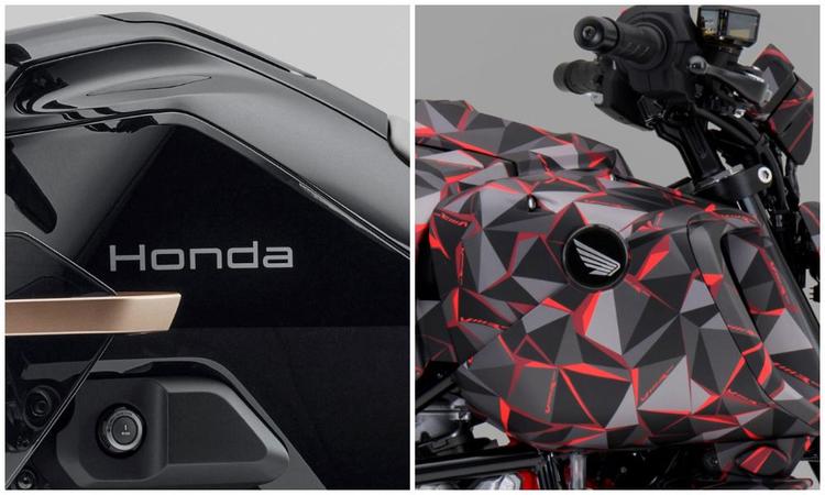 Honda Motorcycles Unveils New Branding For Flagship, Electric Range ब्रांड के प्रमुख मॉडल में अब नया सिल्वर-ऑन-ब्लैक लोगो होगा, जबकि ईवी में होंडा वर्डमार्क लोगो होगा.