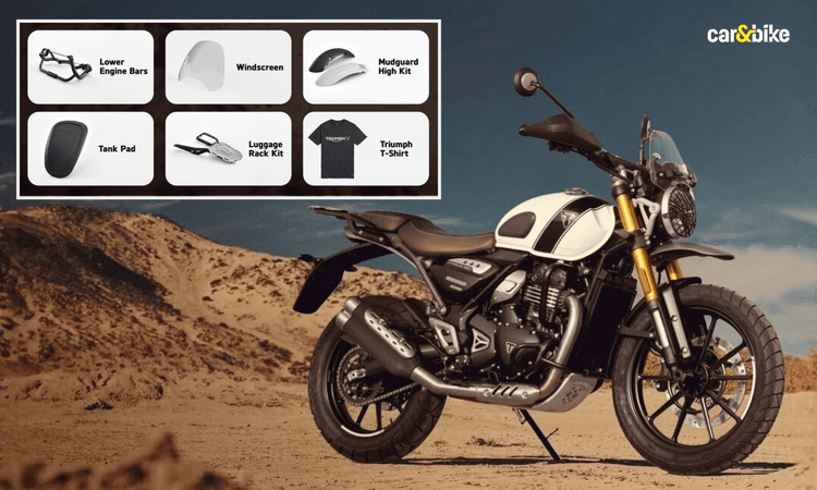 Triumph Scrambler 400 X Offered With Free Accessories Worth Rs 13,300 यह स्कीम 31 दिसंबर, 2025 तक चलेगी और केवल नए खरीदारों के लिए उपलब्ध है.