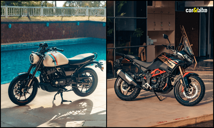 MotoSoul 2025: TVS Ronin Agonda Launched; Apache RTX 300 Gets 20th Anniversary Edition रोनिन अगोंडा को धारीदार ग्राफिक्स के साथ सफेद रंग में रंगा गया है, जबकि RTX 300 अपाचे मॉडल की 20वें एनिवर्सरी लाइनअप में शामिल हो गया है.