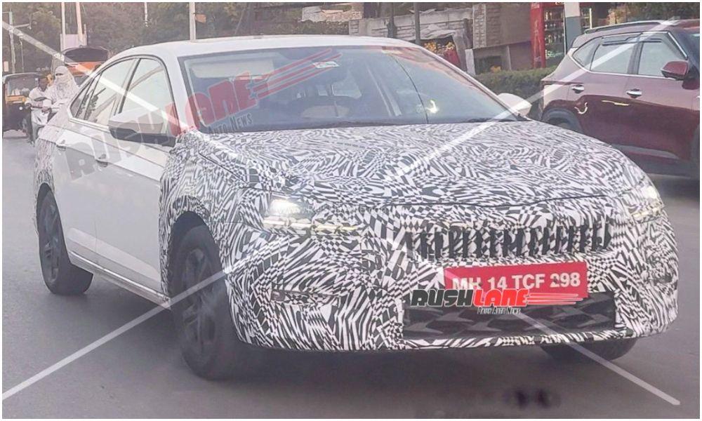 Skoda Slavia Facelift Spied Testing Again Ahead Of Debut उम्मीद है कि फेसलिफ़्टेड स्लाविया 2026 में पेश होगी, क्योंकि स्कोडा-VW इंडिया अपनी इंडिया 2.0 रेंज को रिफ्रेश करना चाहती है.