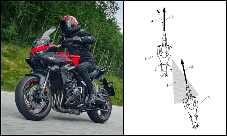 Honda Patents Steering Assist Tech For Motorcycles होंडा ने एक नई तकनीक के लिए पेटेंट लिया है, जो ड्राइविंग के दौरान “ब्लाइंड-स्पॉट” (जहां आप किसी वाहन को आसानी से नहीं देख पाते) के खतरे में धीरे-धीरे स्टीयरिंग में सहायता करेगा ताकि दुर्घटना होने से पहले बाइक या वाहन को सुरक्षित दिशा में हिला सके.
