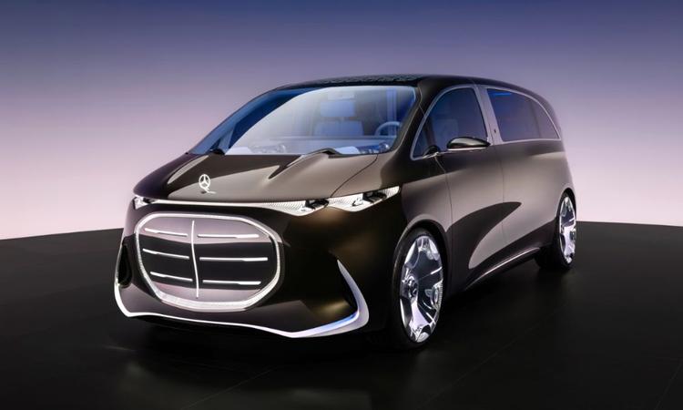 Mercedes-Benz's Ultra-Luxurious Vision V Concept Previews Next-Gen V-Class MPV विज़न V को ऑटोमेकर के नए वैन इलेक्ट्रिक आर्किटेक्चर (VAN.EA) पर बनाई गई है.