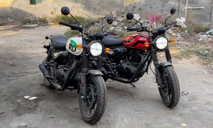 2025 Royal Enfield Hunter 350 Leaked Before Launch एंट्री-लेवल रॉयल एनफील्ड को नए रियर सस्पेंशन, नए एलईडी हेडलाइट और नए कलरवेज़ के साथ अपडेट किया गया था.