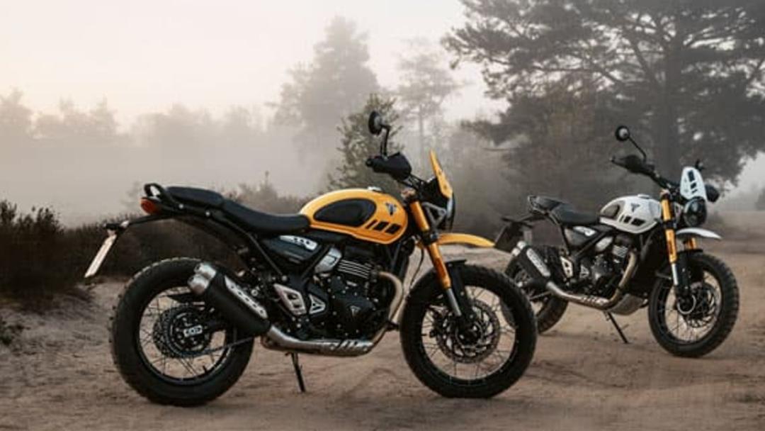 Triumph Scrambler 400 XC Launched At Rs. 2.94 Lakh स्क्रैम्बलर 400 XC में क्रॉस-स्पोक ट्यूबलेस व्हील, तीन नए रंग और अतिरिक्त इंजन सुरक्षा दी गई है.