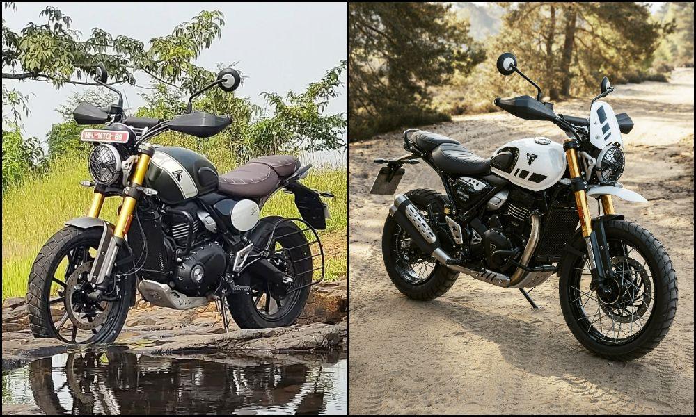 Triumph Scrambler 400 X vs Triumph Scrambler 400 XC: What’s Different? दोनों के बीच मुख्य अंतर दिखने में है, XC में मानक फिटिंग के रूप में कई सहायक फीचर्स मिलते हैं.