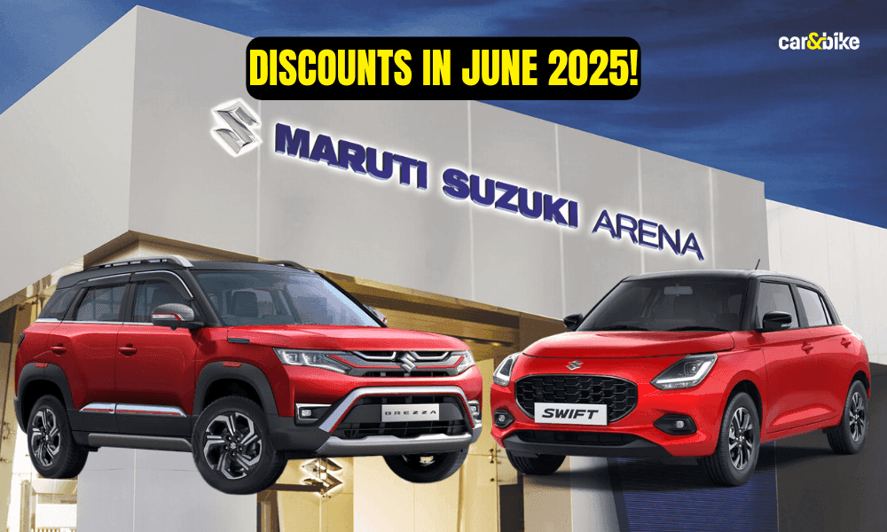 Maruti Suzuki Swift, Wagon R, Brezza Offered With Benefits Up To Rs 90,000 एरिना डीलरशिप के तहत मारुति सुजुकी की कारों की रेंज पर जून 2025 में कुछ उल्लेखनीय छूट की पेशकश की जा रही है.