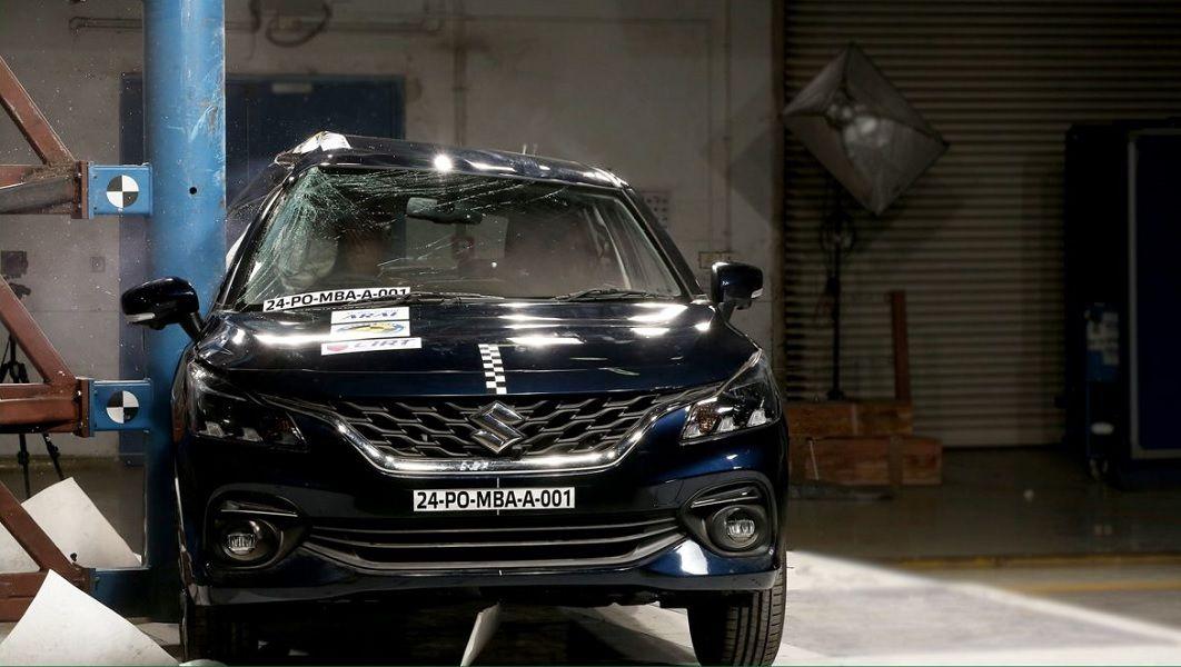 Maruti Suzuki Baleno Bags 4 Stars At Bharat NCAP Crash Test भारत एनकैप द्वारा टैस्टिंग किया गया मॉडल 6 एयरबैग वाली टॉप-स्पेक यूनिट थी, जिसका अर्थ है कि यह रेटिंग केवल बलेनो के जेटा और अल्फा वेरिएंट पर लागू होती है.