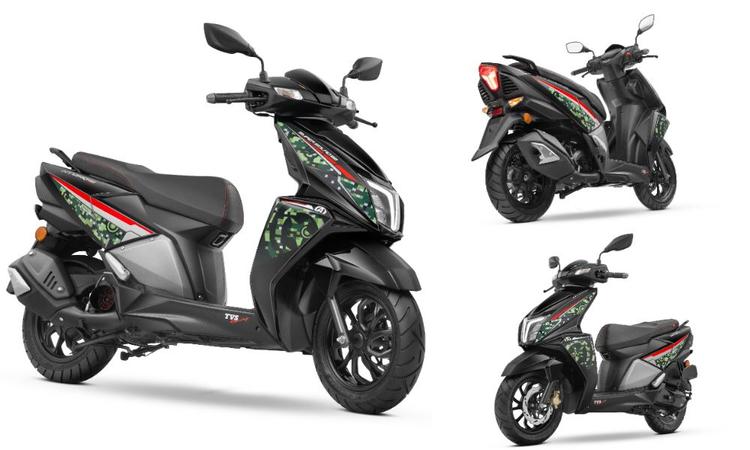 TVS Ntorq 125 Super Soldier Edition Launched At Rs 98,117 सुपर सोल्जर एडिशन लोकप्रिय एनटॉर्क 125 सुपर स्क्वाड सीरीज़ का नया वैरिएंट है.