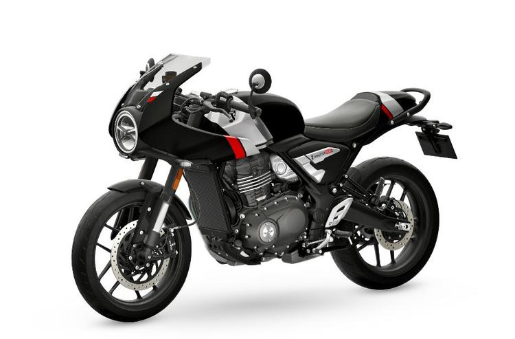 Triumph Thruxton 400 Launched In India At Rs 2.74 Lakh थ्रक्सटन 400 ट्रायम्फ के 400 सीसी प्लेटफॉर्म पर आधारित पांचवीं मोटरसाइकिल है.