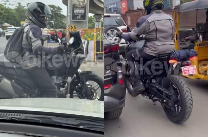 रॉयल एनफील्ड हिमालयन 750 अलॉय व्हील के साथ टैस्टिंग के दौरान आई नज़र रॉयल एनफील्ड हिमालयन 750 अलॉय व्हील के साथ टैस्टिंग के दौरान आई नज़र