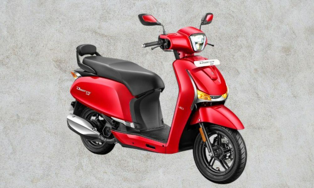 New Hero Destini 110 Launched In India At Rs 72,000 डेस्टिनी 110 दो वेरिएंट, वीएक्स और जेडएक्स में उपलब्ध है, जिसमें कुल छह रंग विकल्प हैं, जो दोनों ट्रिम्स के बीच समान रूप से विभाजित हैं.