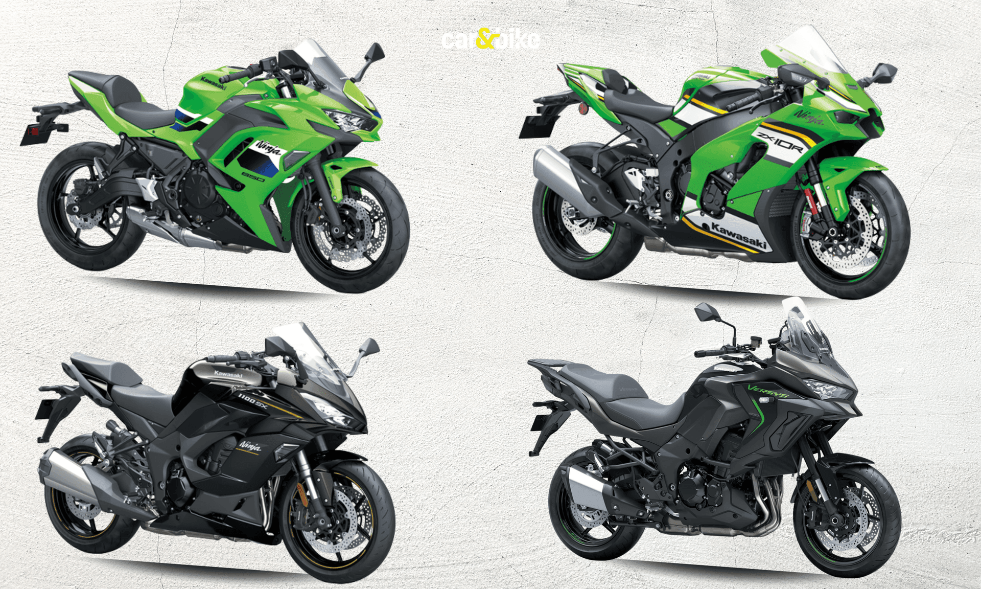 निंजा ZX-10R को अधिकतम लाभों के साथ पेश किया जाता है, इसके बाद निंजा 1100SX और वर्सेस 1100 का स्थान आता है.