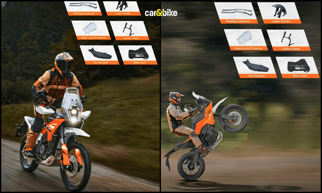 KTM 390, 250 Adventure Offered With Free Accessories And 10-Year Extended Warranty यह सीमित अवधि की योजना दोनों मोटरसाइकिलों पर 28 फरवरी तक उपलब्ध है.