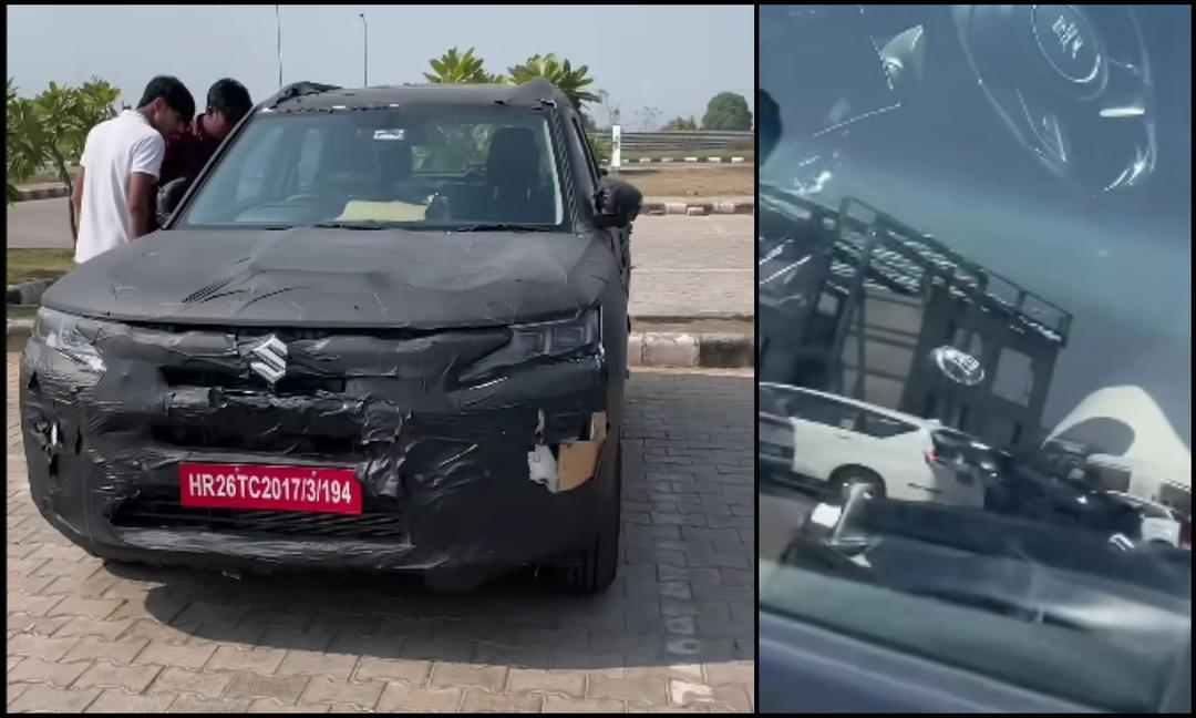 Maruti Suzuki Brezza Facelift Spied With 6-Speed Manual Gearbox टैस्टिंग कार के कैबिन की नई तस्वीरों से संकेत मिलता है कि यह 6-स्पीड मैनुअल गियरबॉक्स वाली पहली मारुति कार बन सकती है.
