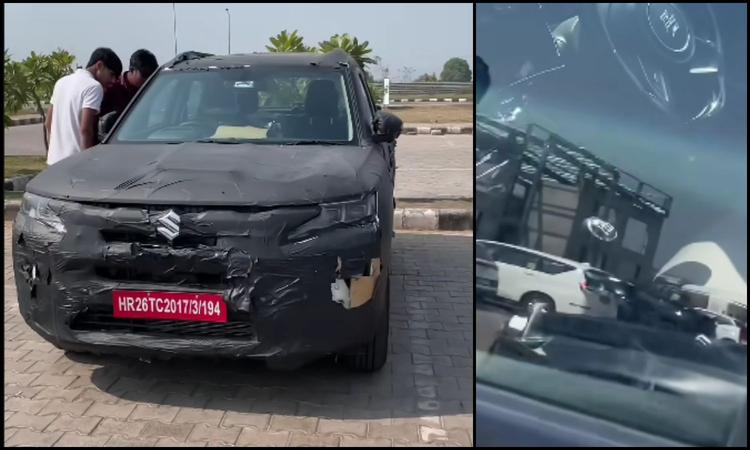 Maruti Suzuki Brezza Facelift Spied With 6-Speed Manual Gearbox टैस्टिंग कार के कैबिन की नई तस्वीरों से संकेत मिलता है कि यह 6-स्पीड मैनुअल गियरबॉक्स वाली पहली मारुति कार बन सकती है.