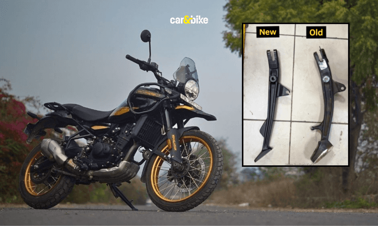 2026 Royal Enfield Himalayan 450 Will Come With Updated Side Stand अपडेटेड साइड स्टैंड MY26 हिमालयन में स्टैंडर्ड इक्विपमेंट के तौर पर मिलेगा, जबकि मौजूदा मालिक अधिकृत रॉयल एनफील्ड सर्विस सेंटरों के माध्यम से इसे खरीदने का विकल्प चुन सकते हैं.