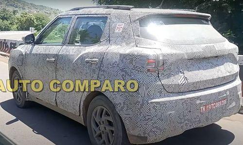 Mahindra XUV400 Electric SUV Spied Testing Ahead Of September Debut ऑल-इलेक्ट्रिक एसयूवी का डिज़ाइन 2020 ऑटो एक्सपो में प्रदर्शित की गई eXUV300 कॉन्सेप्ट से ज्यादा नहीं बदला है.