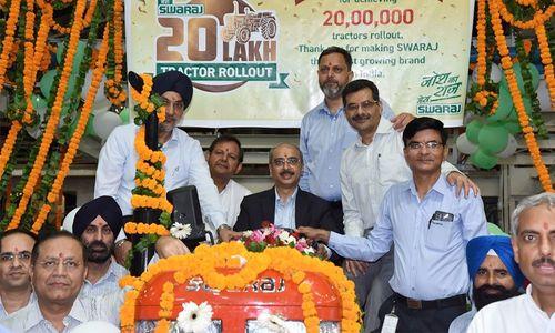 स्वराज ट्रैक्टर्स ने 20 लाख उत्पादन का आंकड़ा पार किया स्वराज ट्रैक्टर्स ने 20 लाख उत्पादन का आंकड़ा पार किया