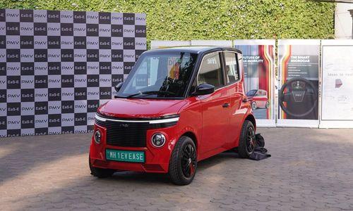 PMV Electric Unveils EaS-E Electric Quadricycle; Priced At Rs 4.79 Lakh PMV ईएएस-ई एक बार चार्ज करने पर 200 किमी तक की रेंज की पेशकश करने वाले तीन बैटरी पैक के विकल्प के साथ उपलब्ध है.