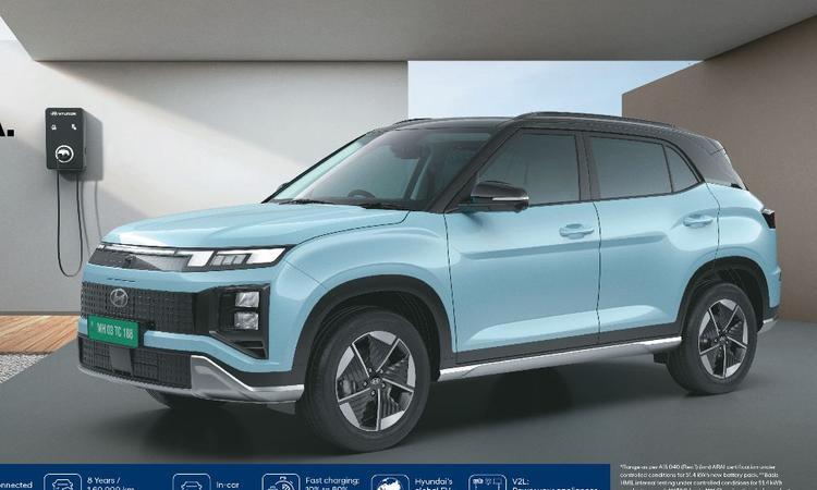Hyundai Creta Electric Revealed: 42 kWh And 51.4 kWh Battery Options, Up To 473 KM Range ह्यून्दे की सबसे लोकप्रिय एसयूवी का ऑल-इलेक्ट्रिक मॉडल दावा किए गए 7.9 सेकंड में 0 से 100 किमी प्रति घंटे की रफ्तार पकड़ लेगा और चार वैरिएंट में उपलब्ध होगा.