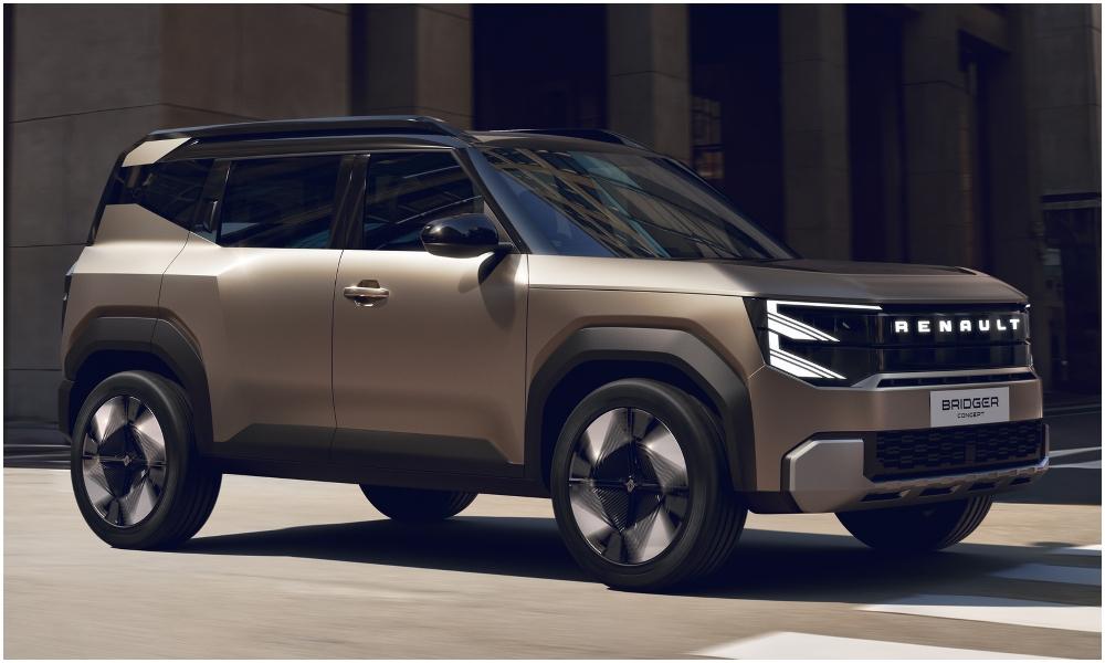 Renault Bridger Sub-4M SUV Concept Unveiled: Mini Duster To Arrive In 2027 With Hybrid, EV Options डस्टर और एक नई 7-सीटर एसयूवी के बाद, रेनॉ भारत के सबकॉम्पैक्ट एसयूवी बाजार में अपना दूसरा मॉडल पेश करेगी, जिसकी झलक आकर्षक ब्रिजर कॉन्सेप्ट के रूप में दिखाई गई है.