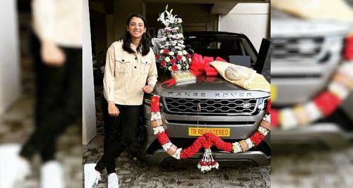 Cricketer Smriti Mandhana Brings Home The Range Rover Evoque Cricketer Smriti Mandhana Brings Home The Range Rover Evoque
