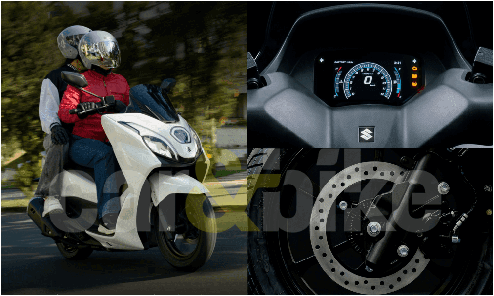 Suzuki Burgman 150 Revealed With 14-Inch Wheels, Dual-Channel ABS विदेशी बाजारों के लिए 'बर्गमैन 15' नाम से जानी जाने वाली, सुजुकी की नई मैक्सी-स्कूटर से प्रेरित 150 सीसी की पेशकश में टीएफटी डिस्प्ले और ट्रैक्शन कंट्रोल भी शामिल है.