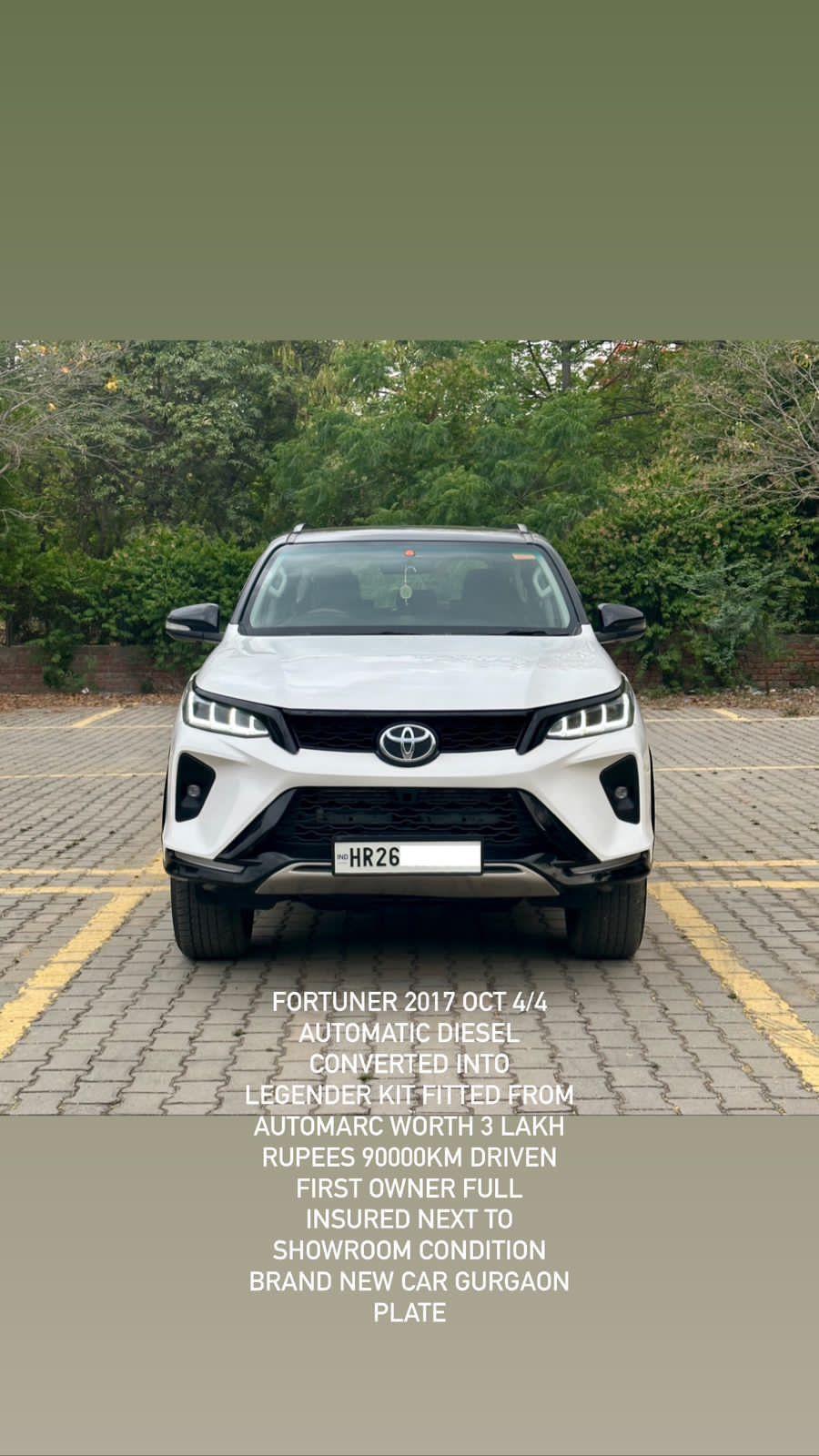 2017 टोयोटा फॉर्च्यूनर Sigma 4 2017 टोयोटा फॉर्च्यूनर Sigma 4